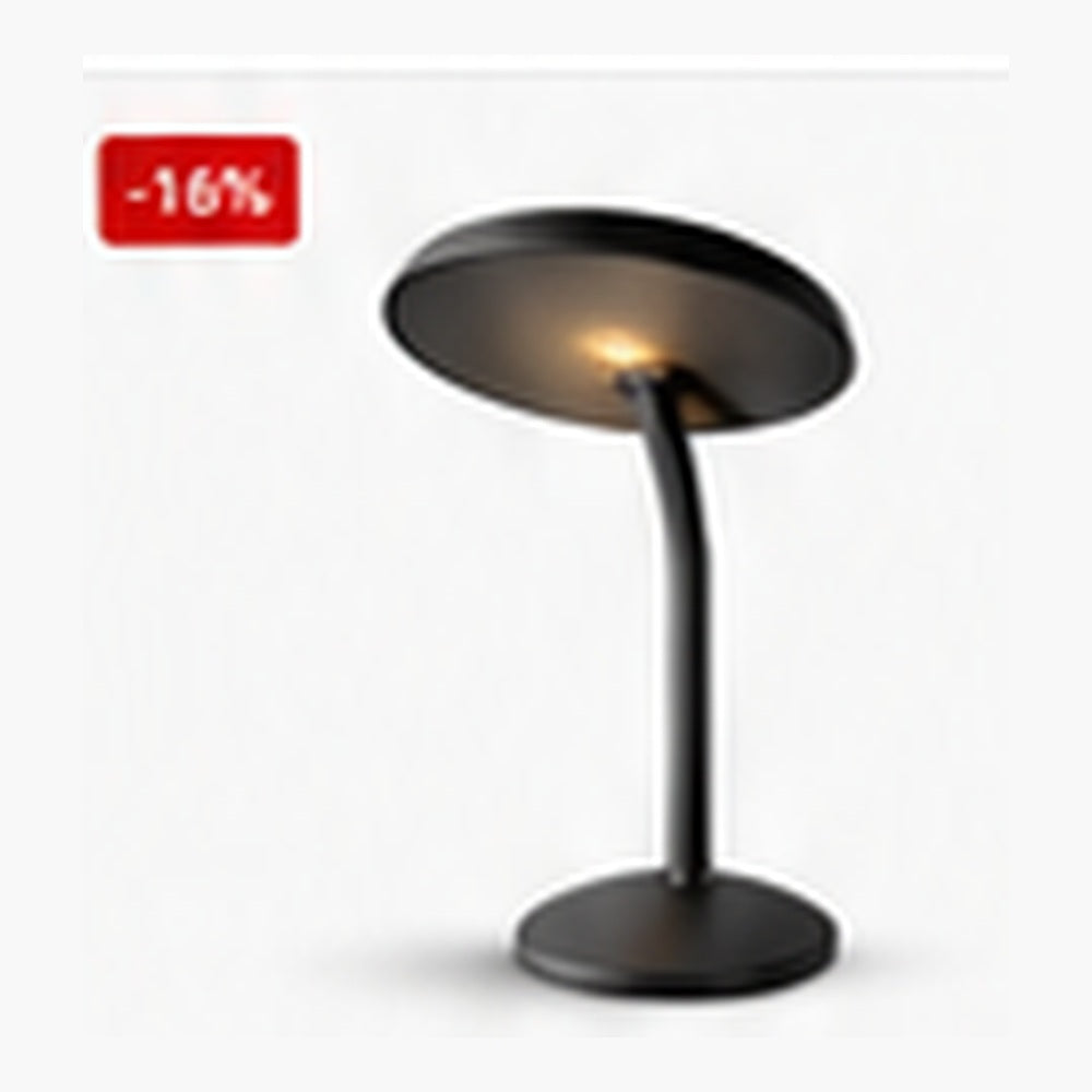 Modern black LED touch table lamp
