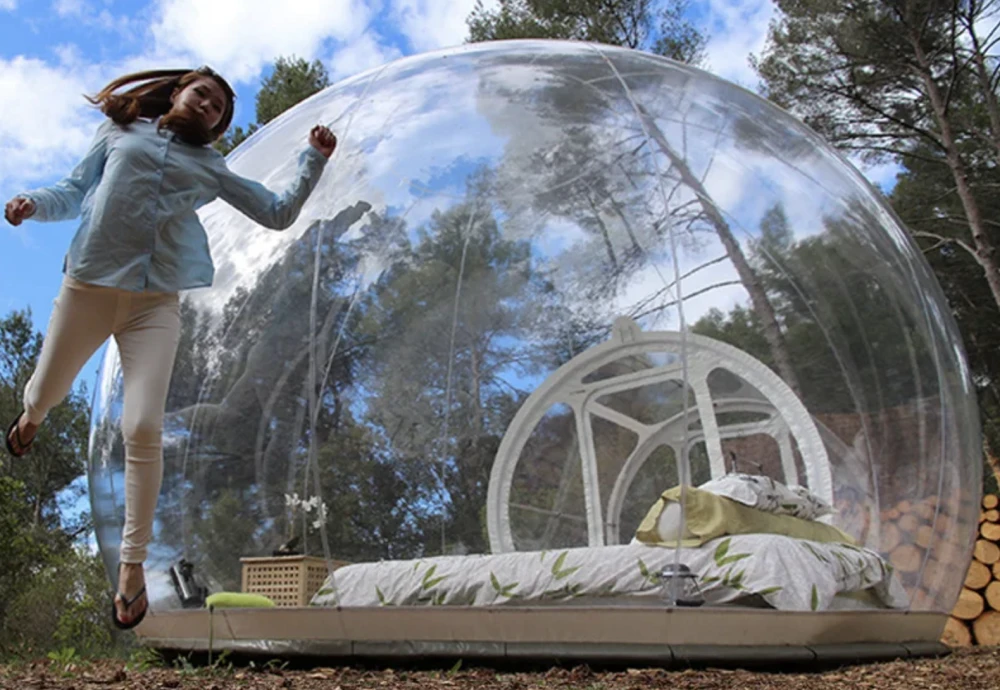 single tunnel bubble tent